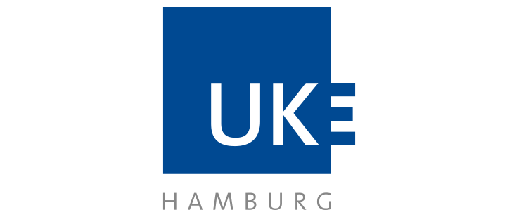 Das Logo des Universitätsklinikums Hamburg-Eppendorf (UKE)